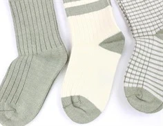 Minipop green shadow mix strømper bambus (3-pak)